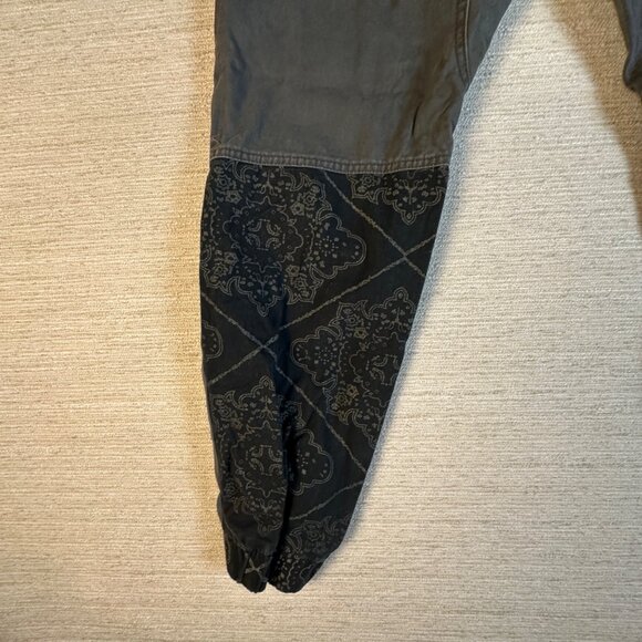 Vintage Style Mens Jogger Pants With Elastic Waist & Bandana Print Grunge Punk - Picture 7 of 16